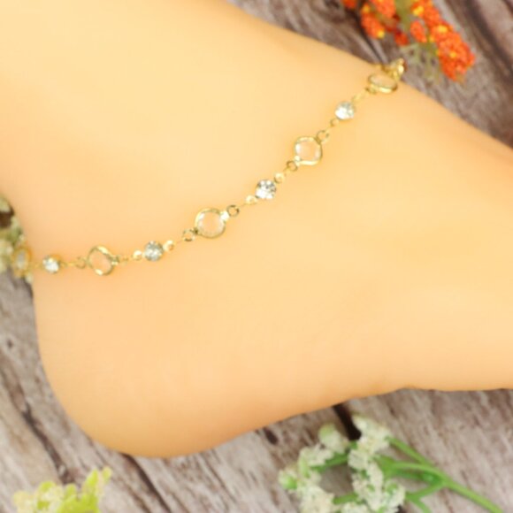 "Dainty Anklet for Women – Elegant Everyday Jewelry & Perfect Gift | MLCRC1238 - Picture 1 of 10